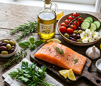 Dieta mediterrânea: mais saúde no prato 