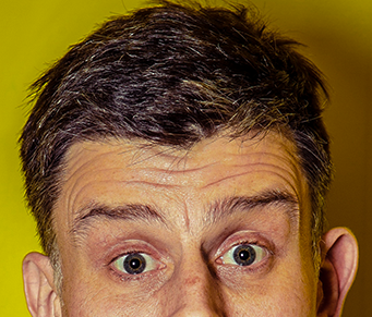 Pondo o rosto para trabalhar!